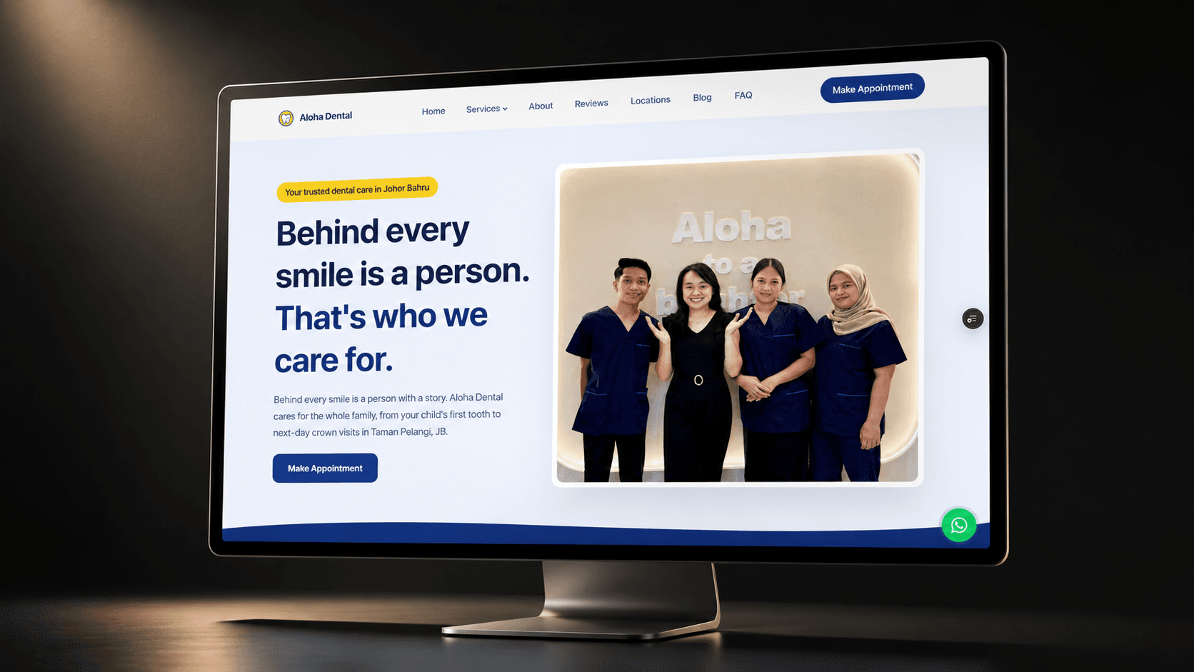 Aloha Dental website preview